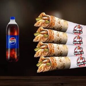 4 lü Katık Döner Menü & 1 litre Pepsi